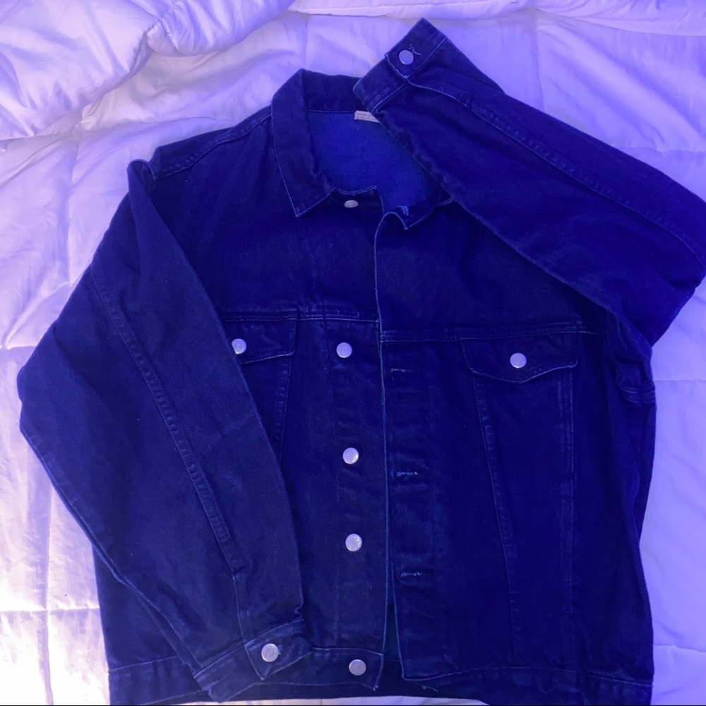 Super dark wash jean jacket